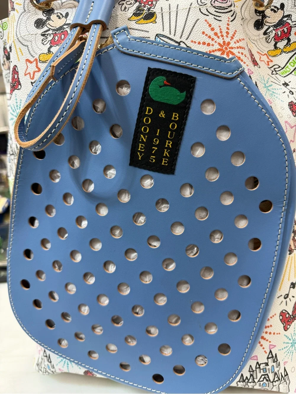 Disney Parks Sketch Dooney & Bourke Pickleball Racket Sling Bag New with Tags